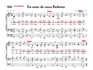 Humildade
p mf
mf p pp
 