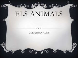 ELS ANIMALS
ELSARTROPADES
 