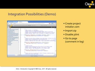 Orion Introduction Ppt Free Download