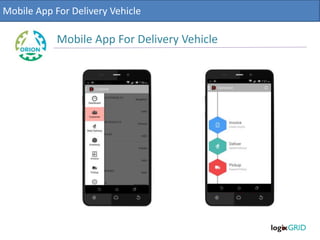 Mobile App For Delivery Vehicle
Mobile App For Delivery Vehicle
 