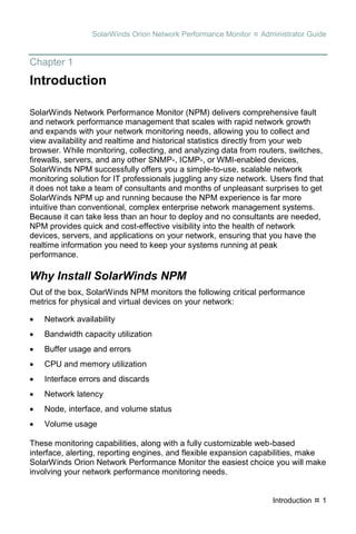 Solarwinds Interface Switch Router Orion npm administratorguide | PDF