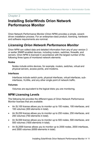 Solarwinds Network Performance Monitor Administrator Guide.pdf Orion npm administratorguide | PDF