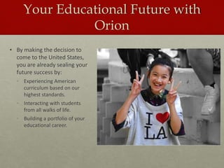 Orion Introduction Program Orion powerpoint | PPTX