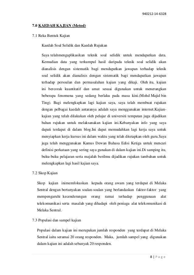 Contoh Soalan Kajian Rintis - Notable v