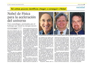 Só unhos poucos científicos chegan a conseguir o Nobel
 