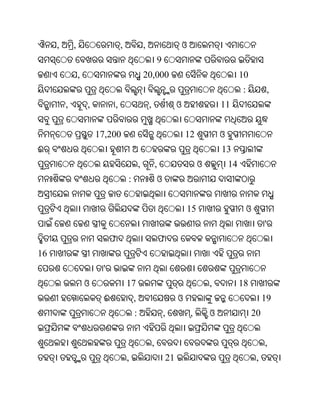 ,       ,                    ,               ,                            ଓ
                                                              9
                 ,                                20,000                                                10
                                                                                                        :               ,
         ,           ,        ,                       ,                    ଓ                   11


                         17,200                                                12              ଓ
ଈ                                                                                              13
                                              ,               ,                        ଓ           14
                                      :                           ଓ


                                                                               15                           ଓ
                                                                                                                    '
                              ଫ                                   ଫ
16
                          '
                     ଓ                17                                                   ,            18
                          ଈ               ,                                ଓ                                        19
                                          :                           ,            ,       ଓ                 20


                                                          ,                                                         ,
                                      ,                               21                                        ,
 