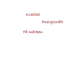 Örjan Lönngren - Energianvändning kopplat till tillagning