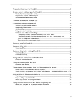 Deployment guide for Microsoft Office 2010 for IT professionals. | PDF