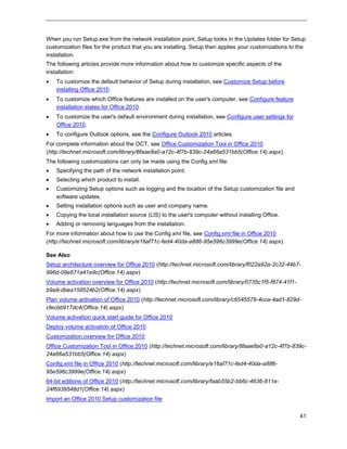 Deployment guide for Microsoft Office 2010 for IT professionals. | PDF