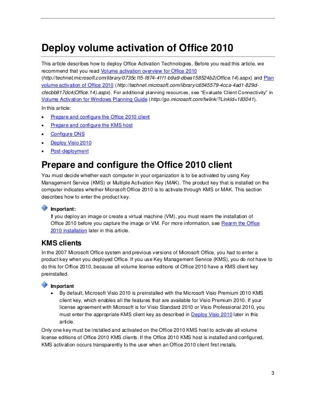Deployment Guide For Microsoft Office 2010 For It Professionals