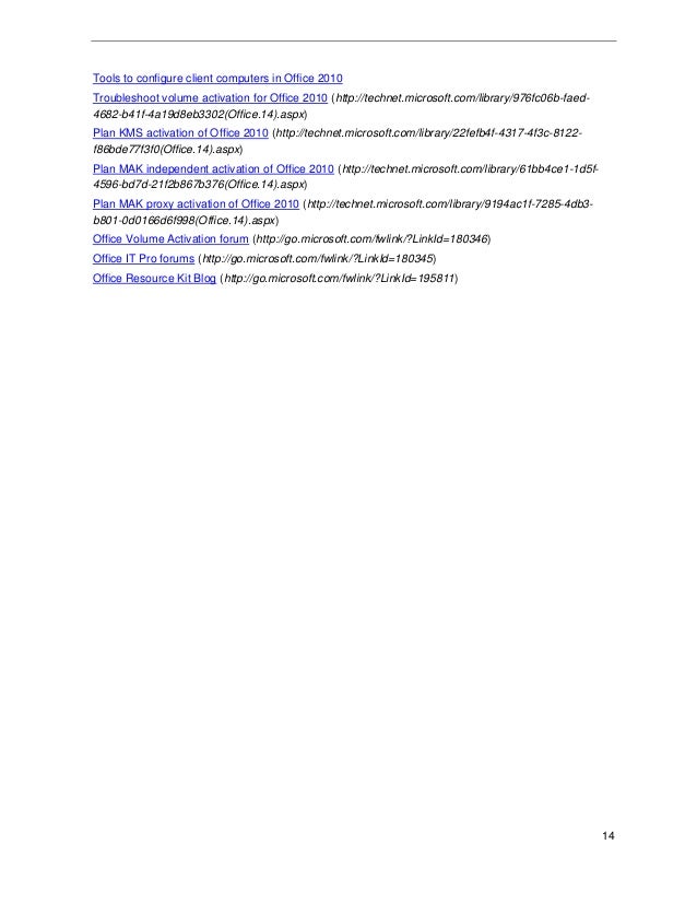 Microsoft Office 2010 Volume License Activation Tool Microsoft Office 2010 Volume License Activation Tool