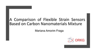 A Comparison of Flexible Strain Sensors
Based on Carbon Nanomaterials Mixture
Mariana Amorim Fraga
 
