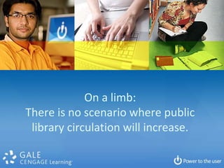 On a limb:
There is no scenario where public
 library circulation will increase.
 