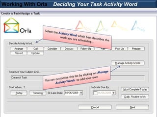 Working With Orla   Deciding Your Task Activity Word
 