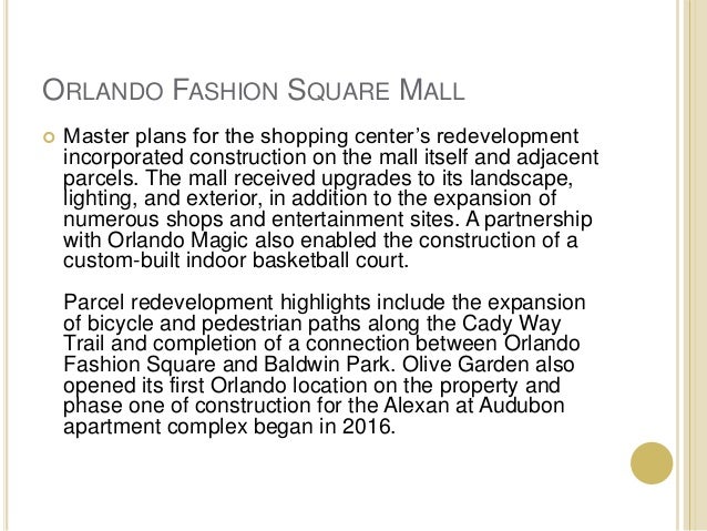 Orlando Fashion Square Mall Receives Redevelopment