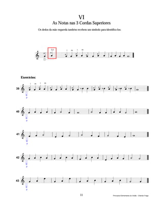 VI
                                 As Notas nas 3 Cordas Superiores
                     Os dedos da mão esquerda também recebem um símbolo para identifica-los:




                   Ñ« Ü«  « « Ü« « Ñ« « Ü« « « « « « w
                         Ñ« « « « « « « « « « « «
                    ˆ «
                 & « ˆ
                                Lá                    i    m

                    « «   ˆ ˆ ˆ ˆ ˆ ˆ ˆ ˆ lˆ ˆ ˆ ˆ =
                          « « « « « « « « « « « «
                           i m


                 ==================== ”
                          3




     Exercícios:

       Ñ« « Ü« « Ñ« « Ü« « Ñ« « Ñ œ œ Ñ« Ü« Ñ œ Ü« Ñ« Ñ »»œ Ü« Ñ »œ w
        ˆ ˆ « « ˆ ˆ « « « « » » « « » « «                    « »
   & _ « « ˆ ˆ l « « ˆ ˆ l ˆ ˆ »» »» l ˆ « »» ˆ l ˆ » ˆ » l
                      i   m

        « « « « « « « « « «            « ˆ       « «         «
             i   m


   ========================== ”                                       =
     _
39
     _
     ±
        p




        « « « « « « «
        « « « « l « « « l w   « « « « « «
                              « ˆ ˆ « « «
        ˆ ˆ ˆ ˆ ˆ ˙ ˆ
        « « « « « « «       l ˙ « « l ˆ ˆ ˙ lw =
                              « « « « « «
     ========================== ”
     &_
      _
40
      _
      ±
        p




        « « «
        « « «
        ˆ ˆ ˙
            «   « « «
                  « «
                « ˆ ˙
                        «
                        «
                        ˙
                        « « «
                          « « l «
                          ˆ ˆ   «
                                ˙ « «
                                  « « lw
        « «       « «     « «   «
     ========================== ”
     &_       l ˆ
                «     l           ˆ «
                                  « ˆ    =
      _
41
      _
      ±
         p




         « « œ « « « œ « « « œ ˆ « « « « « «
         « « »»» « l « « »»» « l « « »»» « l « « « « l « « =
                                         «
     & _ˆ ˆ
         « «     « « «
                 ˆ ˆ ˆ       « « «
                             ˆ ˆ ˆ
     ========================== ”        « ˆ ˆ ˆ ˆ « ˙
                                             « « « « ˙ «
       _
42
       _
       ±
        p




        « « œ
        « « »»»   « « œ
                  « « »»»   « « »œ
                            « « »»   « « œ
                                     « « »»»   «
                                               « «
                                                 « =
        ˆ ˆ
        « «       ˆ ˆ
                  « «       ˆ ˆ
                            « «
     ========================== ”
     &_         l         l        l ˆ ˆ
                                     « «     l ˙
                                               « ˆ
                                                 «
      _
43
      _
      ±
        p

                                                          11                         Princípios Elementares do Violão - Orlando Fraga
 