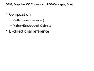 Introduction to Object-Relational Mapping | PPT