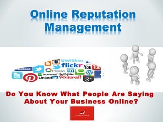 Do You Know What People Are Saying
About Your Business Online?
 