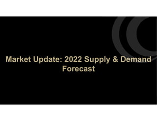 Market Update: 2022 Supply & Demand
Forecast
 