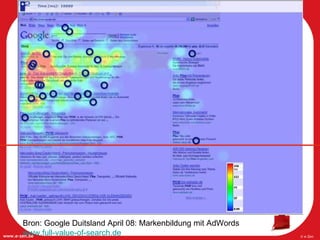 Bron: Google Duitsland April 08: Markenbildung mit AdWords www.full-value-of-search.de 