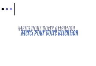 Merci pour votre attention 