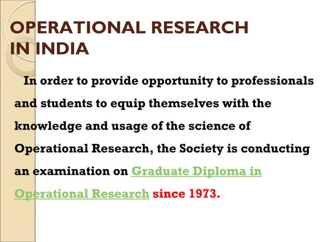 Introduction to Operations Research | PPTX | Business Administration ...