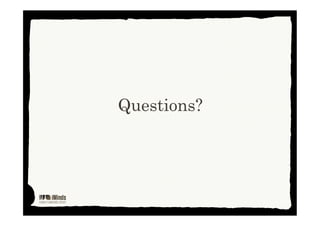Questions?
This work is licensed under Creative Commons Attribution Non Commercial 3.0
 