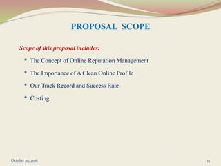 Digital Marketing Company India ORM Plan | PPTX