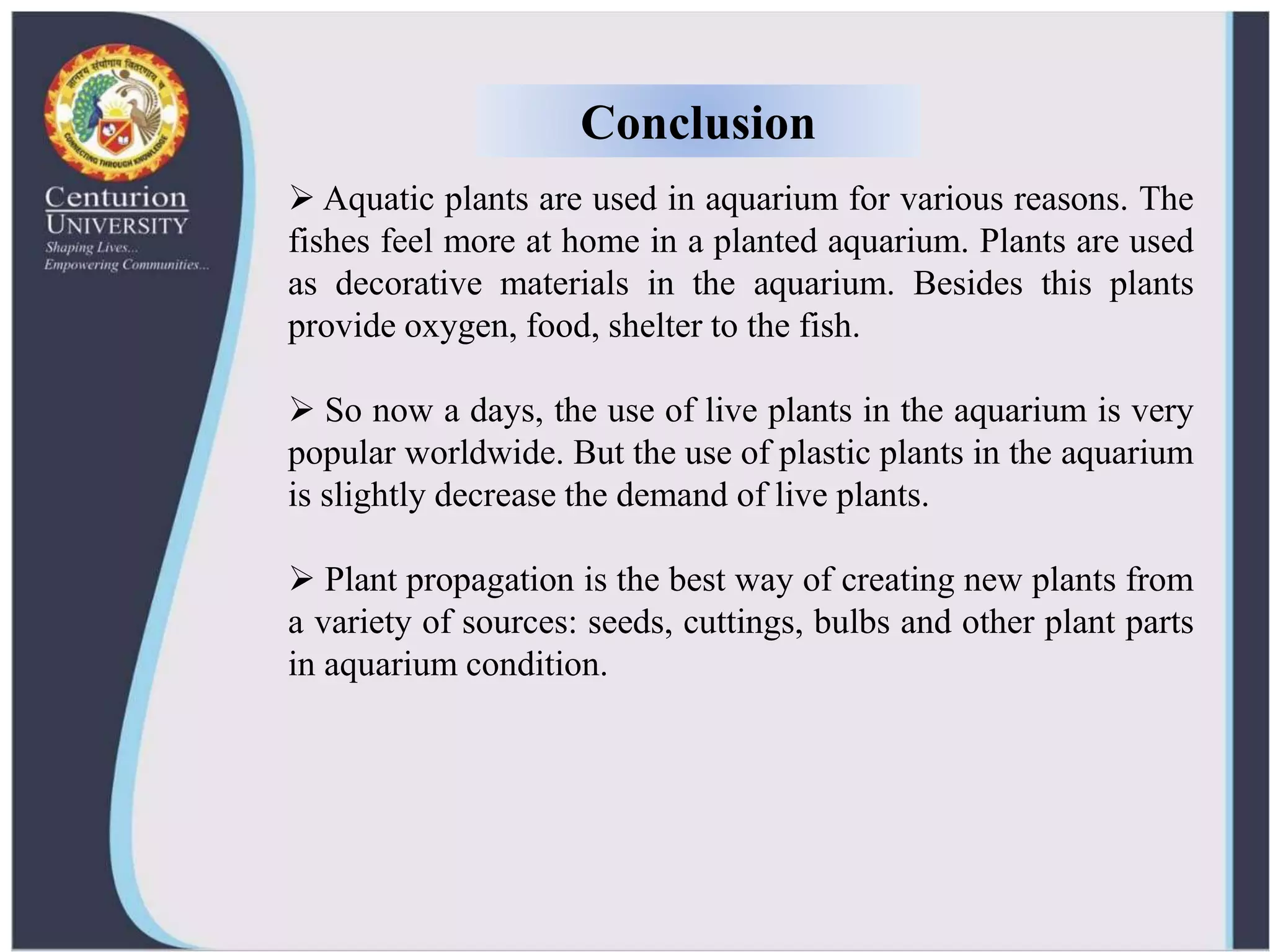 Picture of Ornamental aquatic plants and their propagation | PPTX