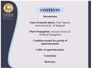 Ornamental aquatic plants and their propagation | PPTX