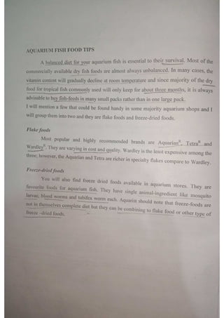 ORNAMENTAL FISH TRADING, OPPORTUNITIES, ACCESSORIES,WATER PARAMETERS | PDF