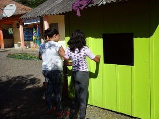 Ornamentação do pátio slides