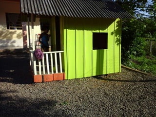 Ornamentação do pátio slides