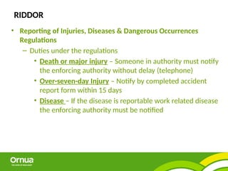 Riddor Form.pdf Ornua Health & Safety Induction Updated April 2016.pptx