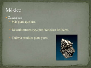 EL ORO Y PLATA EN AMERICA | PPT