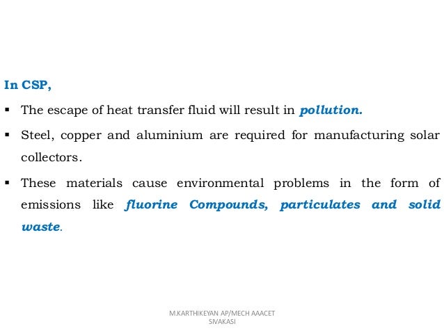 Oro551 Res Unit 1 Environmental Impact Of Solar Energy