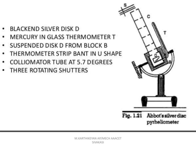 Sunlight On Instruments Oro551 res - unit 1 - instruments for measuring solar radiation and sun ...