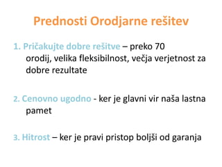 Za proaktivne, ko:
• ne najdemo dobrih rešitev, strategij, odločitev
in izgubljamo čas, denar in navdušenje
• vemo, da zgolj delati še bolj trdo ne pomaga
• želimo bistveno izboljšati že tako dobre
rezultate
• smo naveličani kriznih razmer in negativizma
• želimo končno premakniti stvari.

 