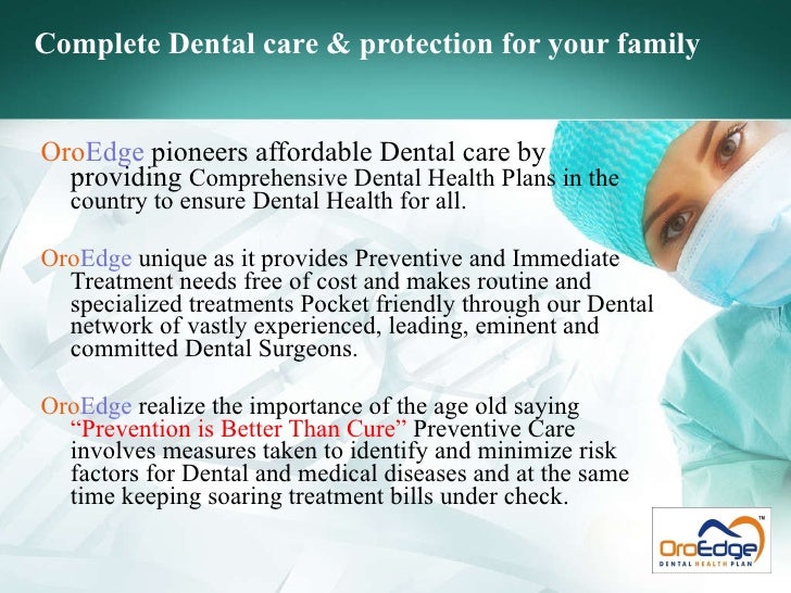 OroEdge Dental Health Plans