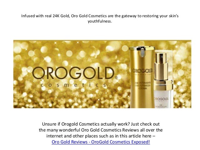 Oro Gold Cosmetics Collection Showcase