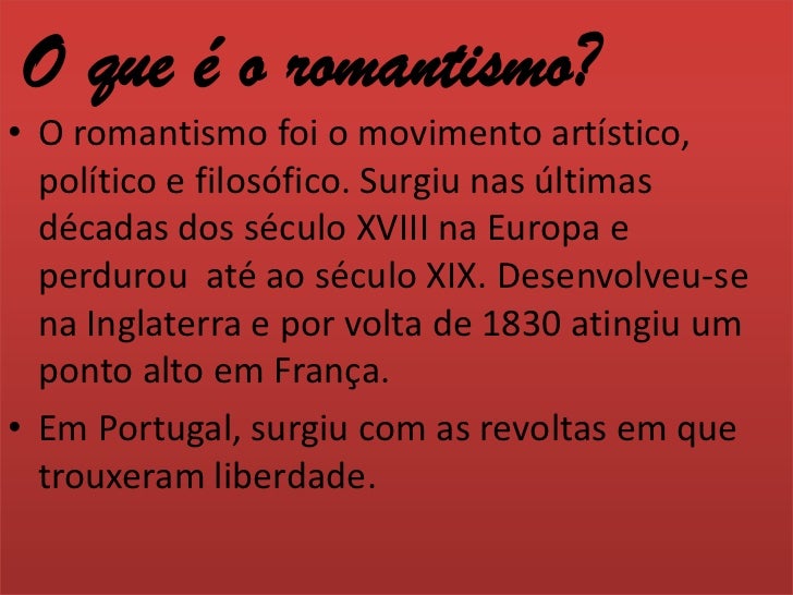 Nesse Texto A Característica Que Remete Ao Romantismo é
