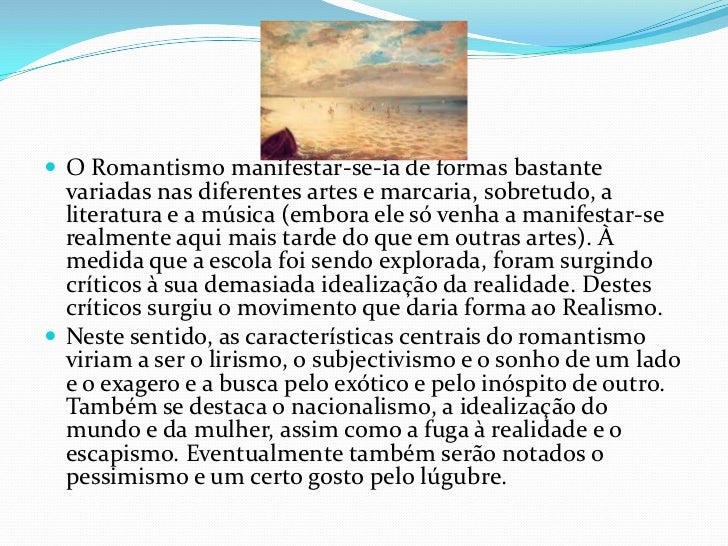 Nesse Texto A Característica Que Remete Ao Romantismo é