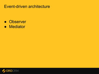 Presentation title here
Event-driven architecture
● Observer
● Mediator
 