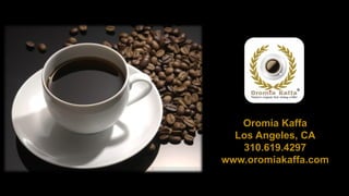 Oromia Kaffa
  Los Angeles, CA
   310.619.4297
www.oromiakaffa.com
 