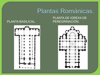 PLANTA BASILICAL.
PLANTA DE IGREXA DE
PEREGRINACIÓN.
 