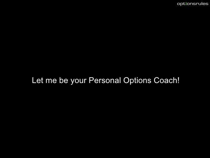 Personal options trading mentor