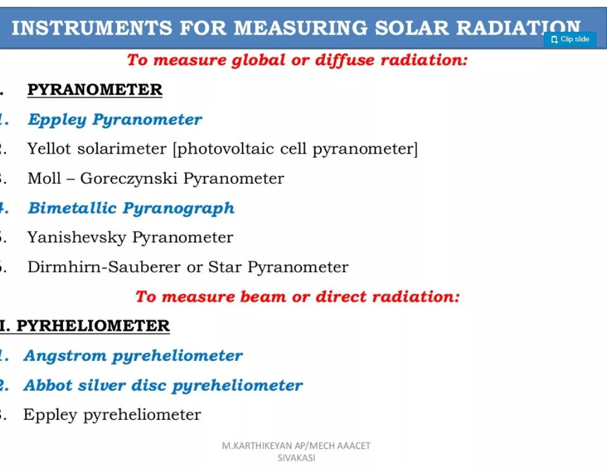 Solar Measurement solar radiation measurement | PDF