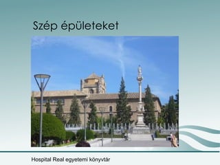 Szép épületeket Hospital Real egyetemi könyvtár 
