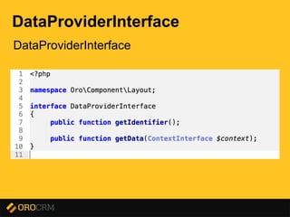 Presentation title here
DataProviderInterface
DataProviderInterface
 