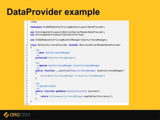 Presentation title here
DataProvider example
 
